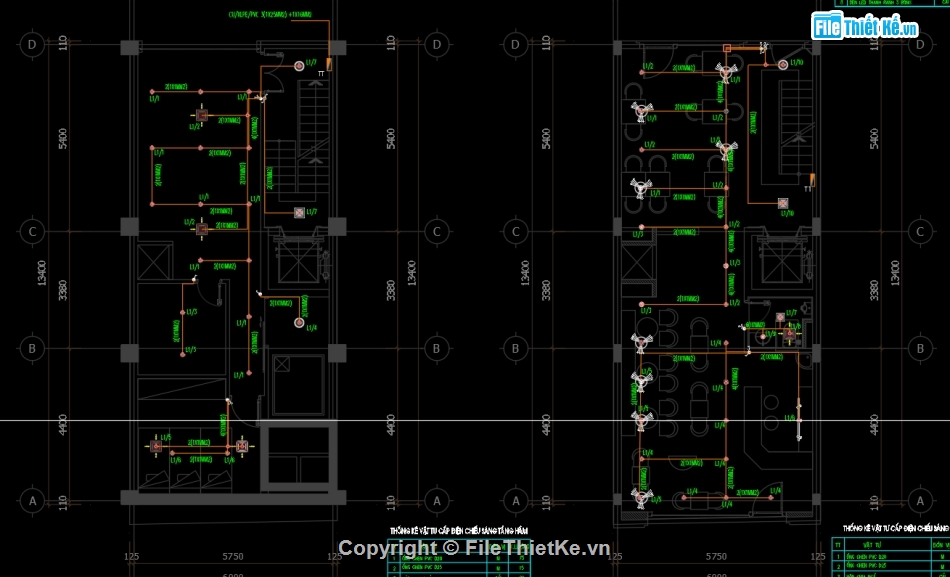 Cấp điện nước shophouse,Bản vẽ M&E Shophouse 5 tầng,autocad điện nước,Hệ thống điện nước điều hòa